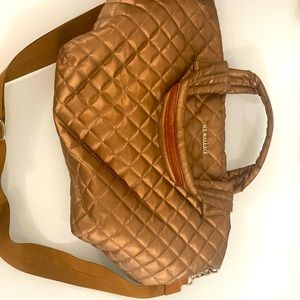 MZWallace Metro small tote bag. Stylish Golden color.